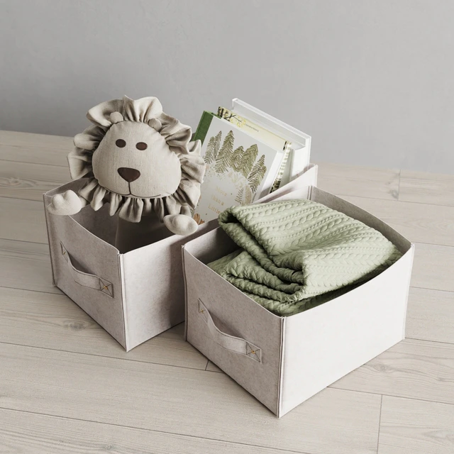 Restoration Hardware Felt Storage Bin — Descargar