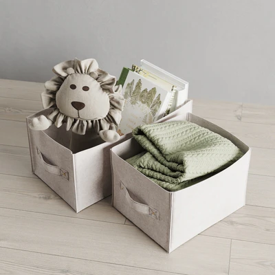 Restoration Hardware Felt Storage Bin — Ver 2