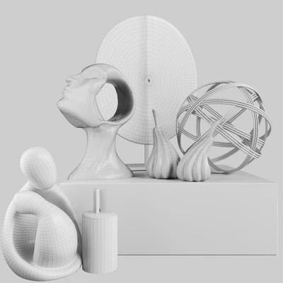 Decor collection in ethnic style with accessories — Ver 2