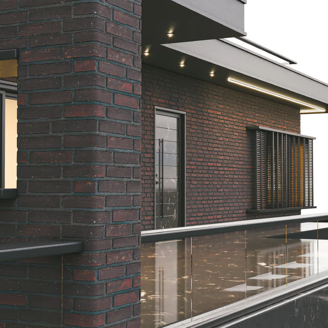 Modern brick villa — Descargar
