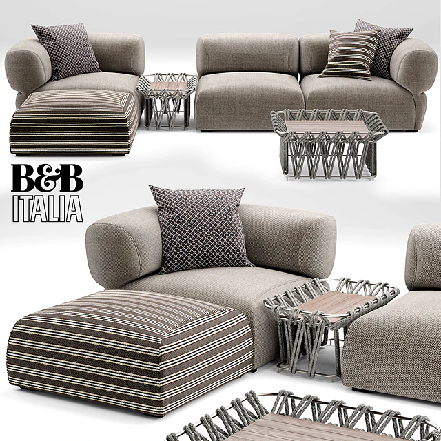 Sofa Butterfly BT007 Sofa B &amp; B Italia — Descargar