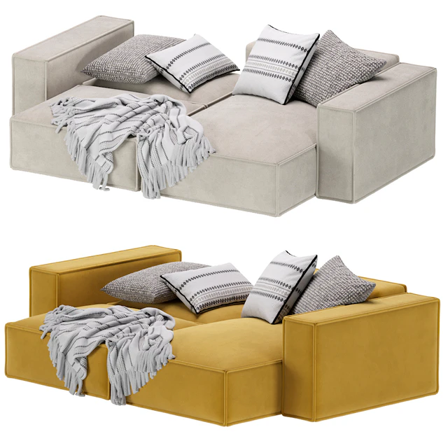 Corner Sofa Loft Ebi Happy Yellow — Скачать