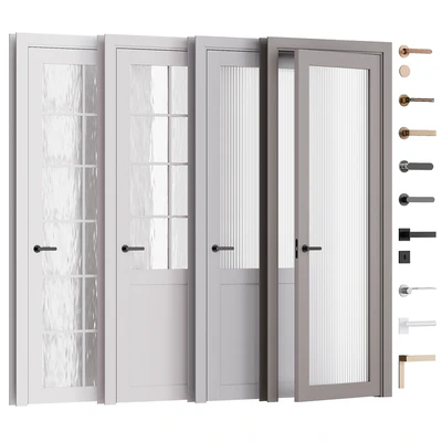 Interior doors with frame and fittings — Ver 1