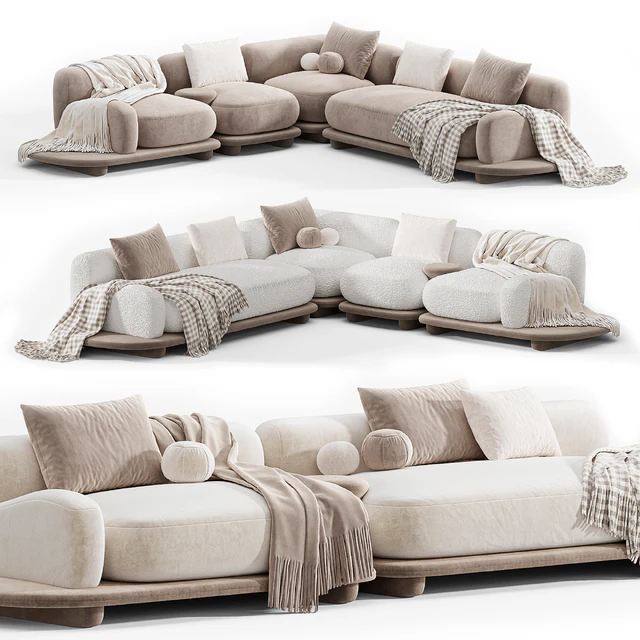 Busnelli Grumetto Sofa 01 Composition — Скачать