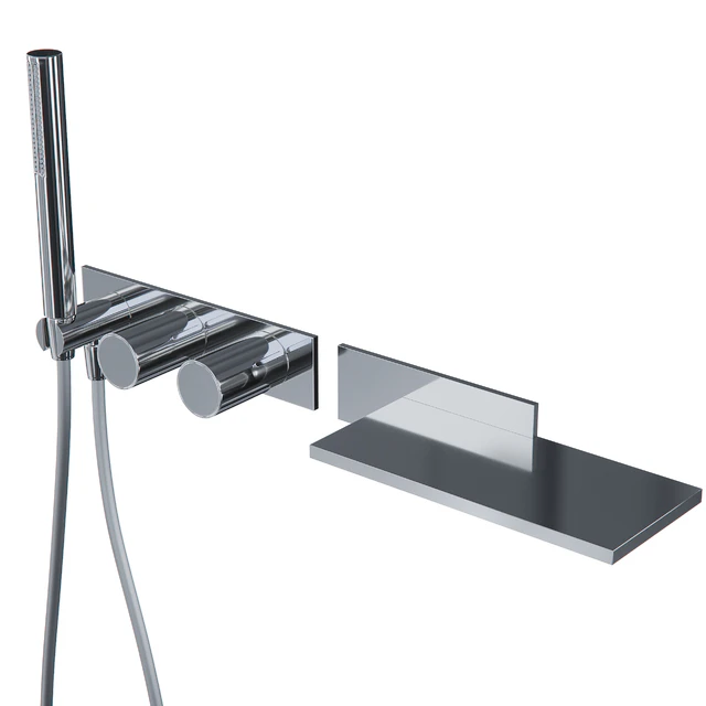 Shower mixer and overhead shower Fantini Milano — Descargar