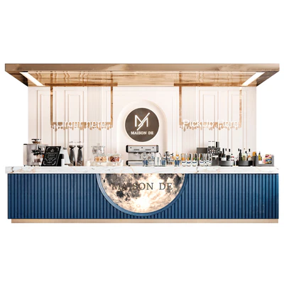 Coffee point in a classic style with a coffee machine and desserts — Ver 1