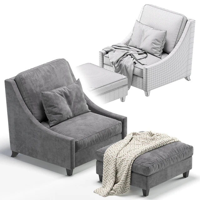 Armchair NAPLES Cazarina Interiors/Кресло НЕАПОЛЬ — Скачать