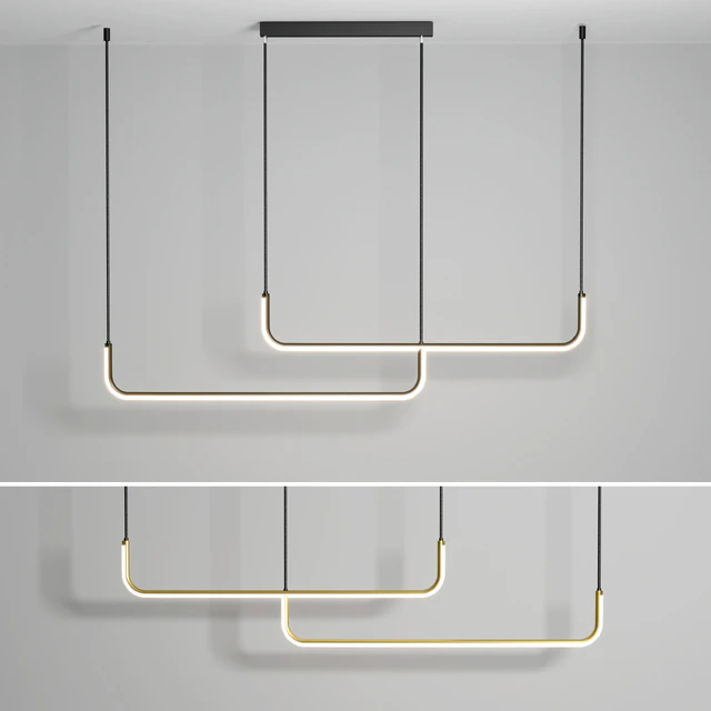 LED Pendant Light Modern Nordic Black Gold — Descargar