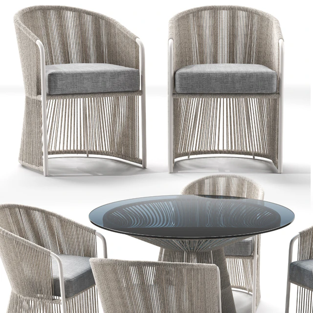 Tibidabo Table and Tibidabo Dining Armchair — Descargar
