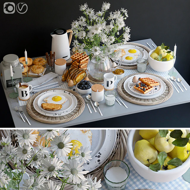 Table setting 36. Breakfast - 3 — Descargar