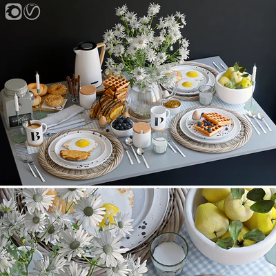 Table setting 36. Breakfast - 3 — Ver 1