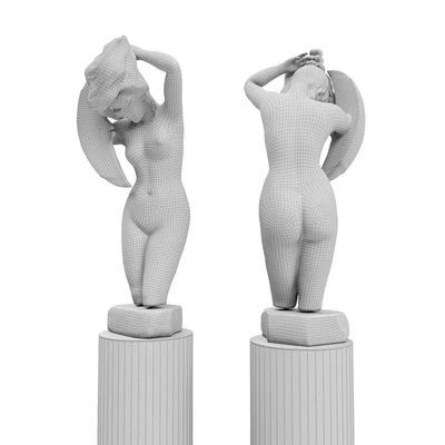 Woman bather bust — Ver 2