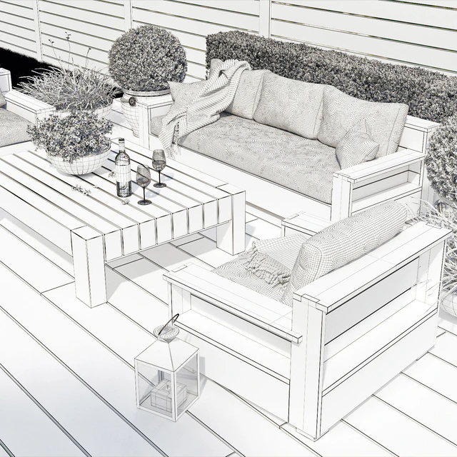 Terrace, patio, outdoor space — Скачать