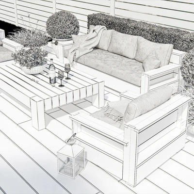 Terrace, patio, outdoor space — Вид 2