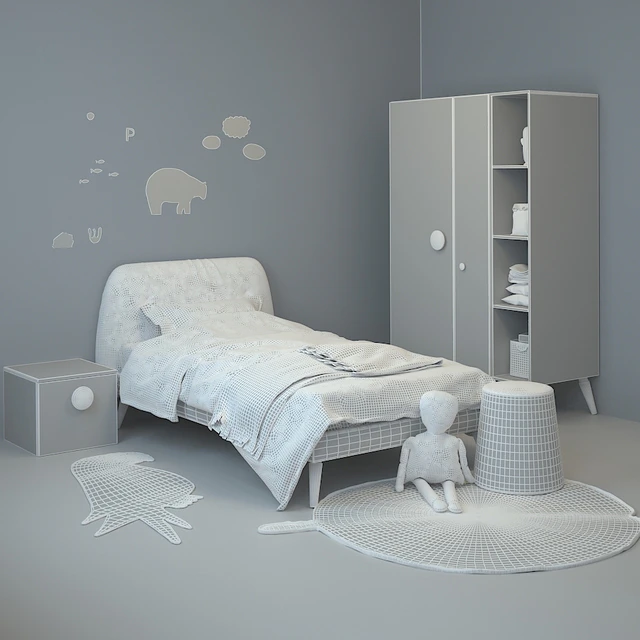 Children's furniture Nidi 03 — Descargar