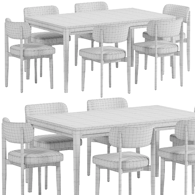 Seam Chair, Yunit Dining Table by Dantone Home — Скачать