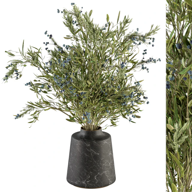 Bouquet - Green Branch in vase 54 — Descargar