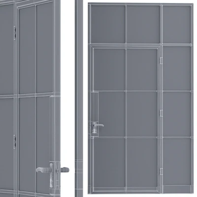 Steel door. Partition set 1 — Ver 2