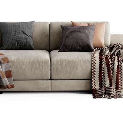 West Elm Dalton Chaise Longue Sofa — Ver 2