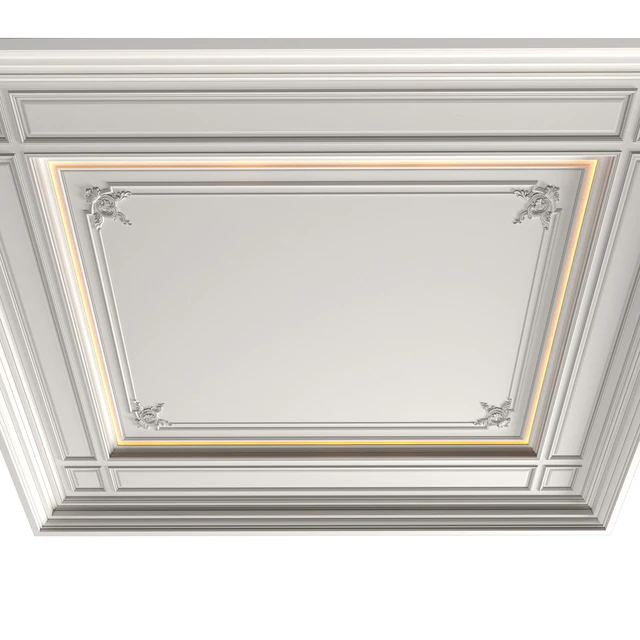 Потолок кессонный с подсветкой в стиле Ар-деко .Modern coffered illuminated ceiling — Скачать