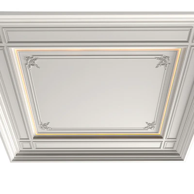 Потолок кессонный с подсветкой в стиле Ар-деко .Modern coffered illuminated ceiling — Вид 2