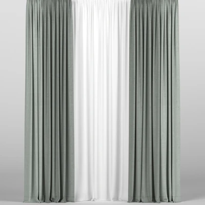 Curtains with tulle. — Ver 1