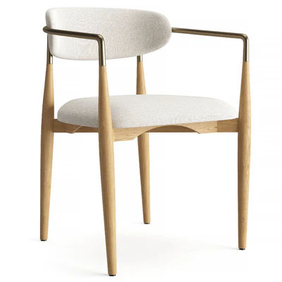 RH Dalia Rectangular Dining Table — Ver 3