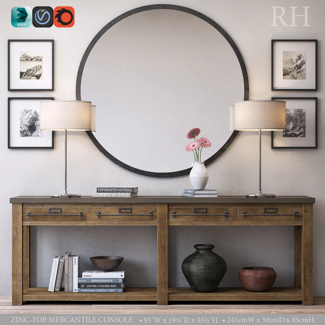 ZINC-TOP MERCANTILE CONSOLE — Descargar