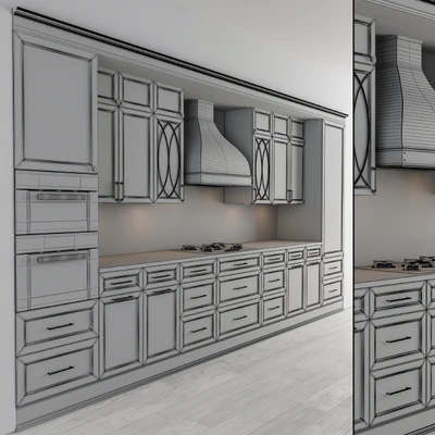 Kitchen NeoClassic - Dark Gray Set 22 — Ver 3