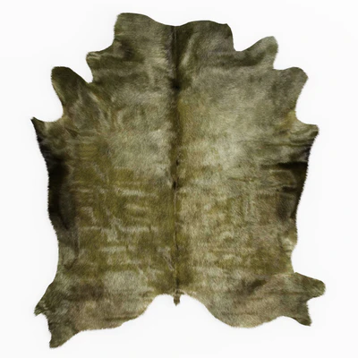 Green cowhide rug — Ver 1