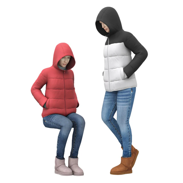 Girl in a jacket with a hood — Descargar