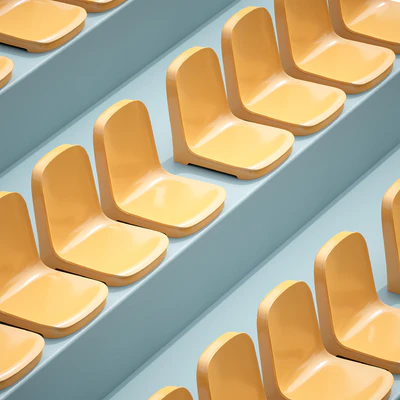 Plastic chairs seats seats for the stadium grandstand — Ver 4