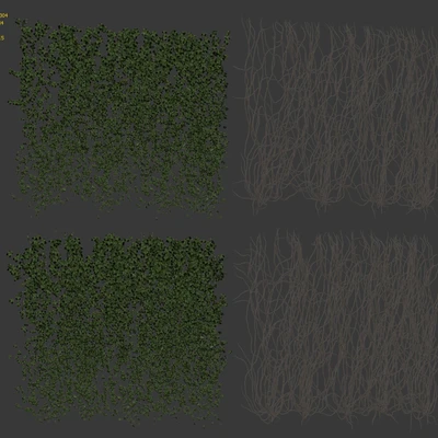 Wall of ivy leaves v3 — Ver 3