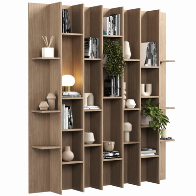 Cabinet with shelves 088 — Ver 1