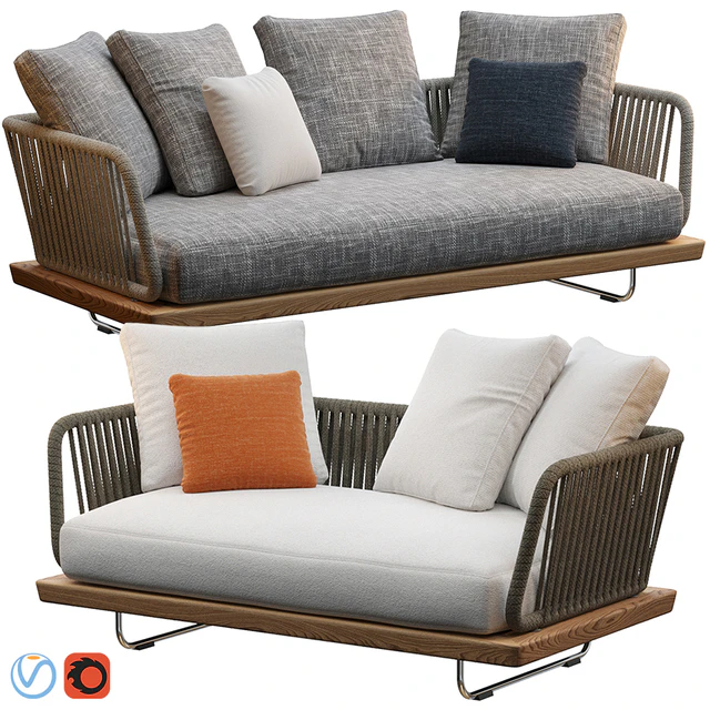 Sunray sofa Minotti outdoor — Скачать