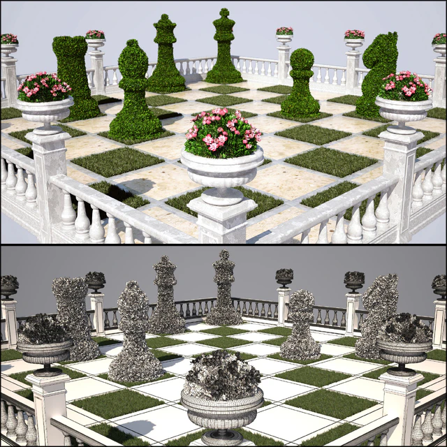 Chess flowerbed — Скачать