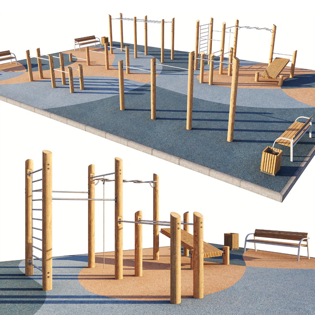 Workout sports ground. Playground — Descargar