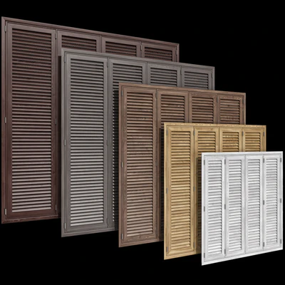 Wooden shutter blind system for windows and doors — Ver 4