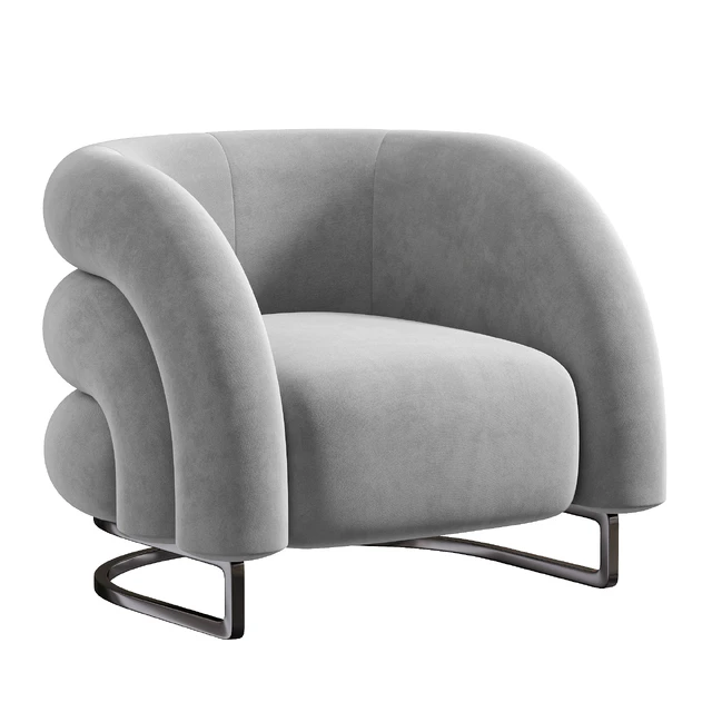 Velvet Accent Chair — Скачать