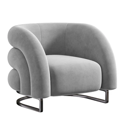 Velvet Accent Chair — Вид 3