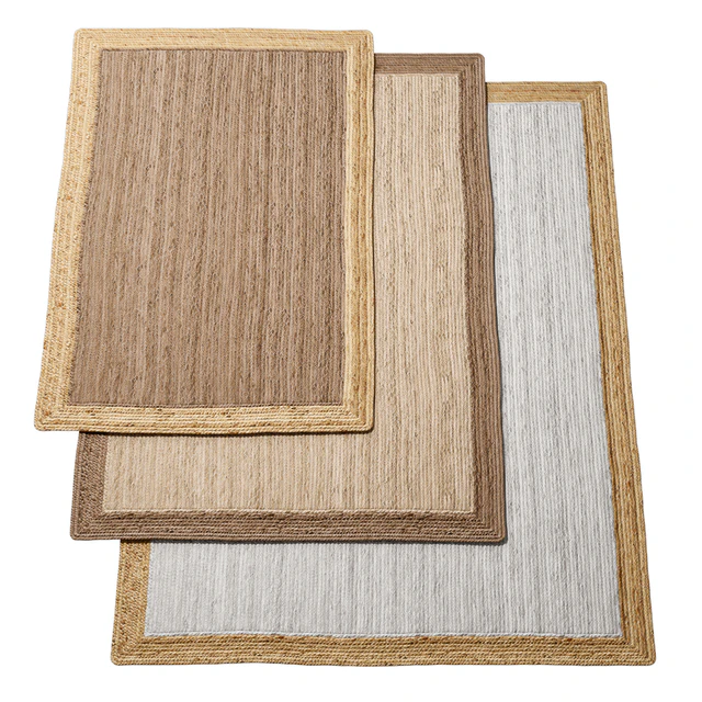 Natural Framed Braided Jute Rug — Скачать