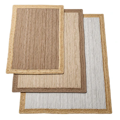Natural Framed Braided Jute Rug — Вид 1