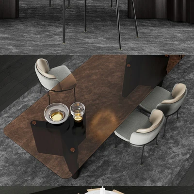 Minotti Lou Dining Table and Fil Noir Dining Chair — Вид 3
