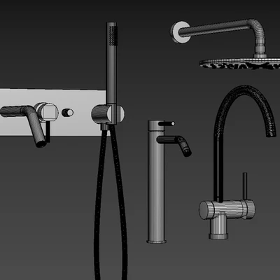 Mixer set Paffoni set GOLD — Ver 2