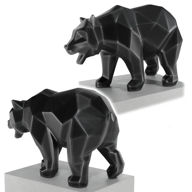 geometric wolaf and bear — Скачать