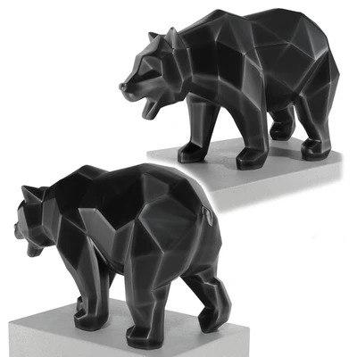 geometric wolaf and bear — Вид 4