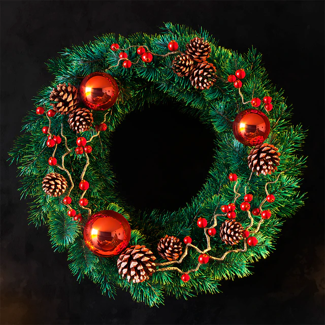 Christmas wreath — Скачать
