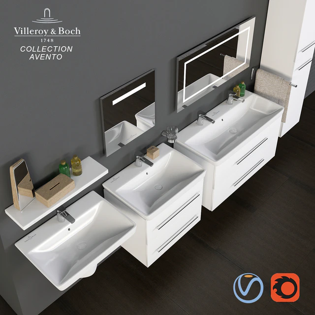 Villeroy & Boch коллекция Avento умывальники — Скачать