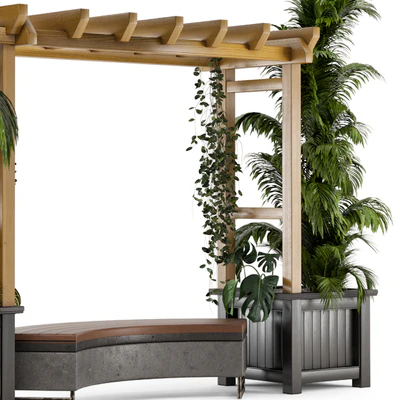 Outdoor Plants on Pergola - Garden Set 138 — Вид 2