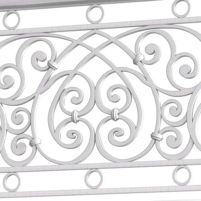 Classic balcony Forged Fence — Descargar